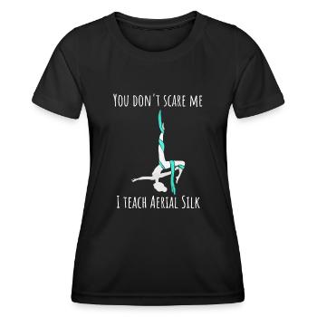 Air winner. Air silk - Women's Functional T-Shirt - black - Front - AI Model Female 172 light (172cm)