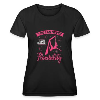 Air winner. Air silk - Women's Functional T-Shirt - black - Front - AI Model Female 172 light (172cm)