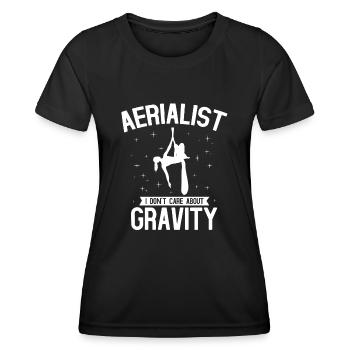 Air winner. Air silk - Women's Functional T-Shirt - black - Front - AI Model Female 172 light (172cm)