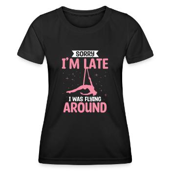 Air winner. Air silk - Women's Functional T-Shirt - black - Front - AI Model Female 172 light (172cm)