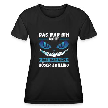Zwillingsgeschwister Zwilling Zwillinge - Frauen Funktions-T-Shirt - Schwarz - Vorne - AI Model Female 172 light (172cm)