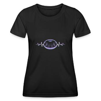 Klangschale Blech Percussion Drummer Schlagzeug - Frauen Funktions-T-Shirt - Schwarz - Vorne - AI Model Female 172 light (172cm)