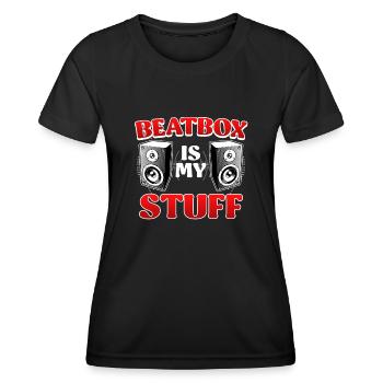 HipHop Beatbox est mon truc de chanteur - T-shirt sport Femme - noir - Devant - AI Model Female 172 light (172cm)