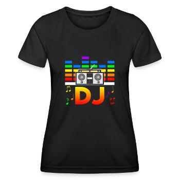 Rave Festival Techno Disko DJ Festival - Frauen Funktions-T-Shirt - Schwarz - Vorne - AI Model Female 172 light (172cm)