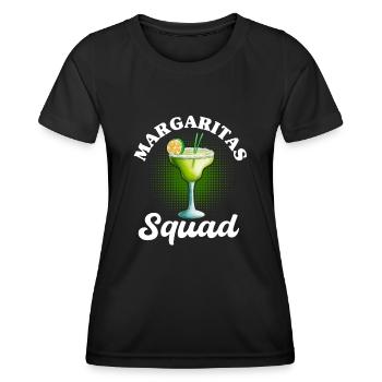 Escouade Margaritas - T-shirt sport Femme - noir - Devant - AI Model Female 172 light (172cm)