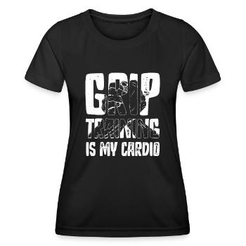 Arm wrestling, arm wrestler, wrist - Women's Functional T-Shirt - black - Front - AI Model Female 172 light (172cm)