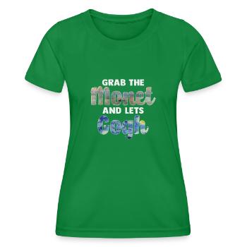 Van Gogh Art - Women's Functional T-Shirt - kelly green - Front - AI Model Female 172 dark (172cm)