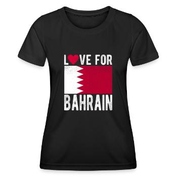 Souvenir de Bahreïn - T-shirt sport Femme - noir - Devant - AI Model Female 172 light (172cm)