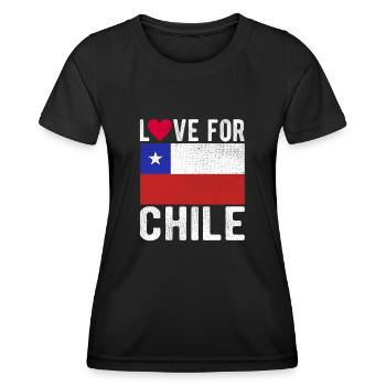 Chili Souvenir - T-shirt sport Femme - noir - Devant - AI Model Female 172 light (172cm)