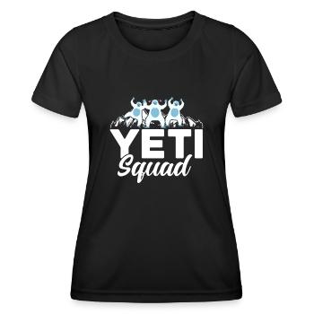 Yeti Squad - Women's Functional T-Shirt - black - Front - AI Model Female 172 light (172cm)