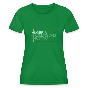 Algeria Slogan - Women's Functional T-Shirt - kelly green - Front - AI Model Female 172 dark (172cm)
