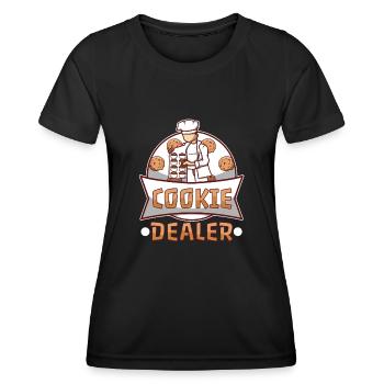 Cookie dealer - Frauen Funktions-T-Shirt - Schwarz - Vorne - AI Model Female 172 light (172cm)