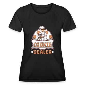 Cookie dealer - Frauen Funktions-T-Shirt - Schwarz - Vorne - AI Model Female 172 light (172cm)