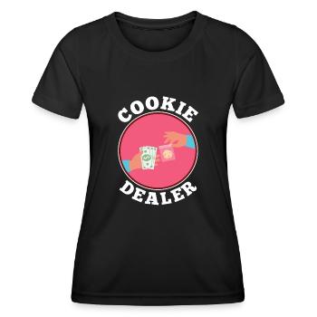 Cookie dealer - Frauen Funktions-T-Shirt - Schwarz - Vorne - AI Model Female 172 light (172cm)