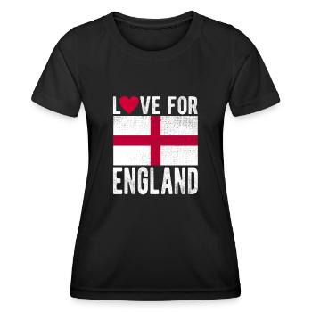 Angleterre Souvenir - T-shirt sport Femme - noir - Devant - AI Model Female 172 light (172cm)