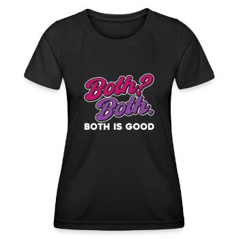 Bi Pride Bisexuel - T-shirt sport Femme - noir - Devant - AI Model Female 172 light (172cm)