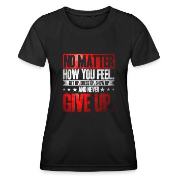 Motivation - Women's Functional T-Shirt - black - Front - AI Model Female 172 light (172cm)