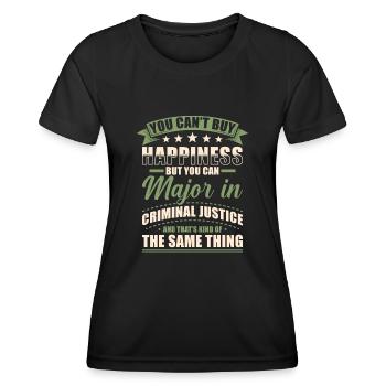 Jura Abschluss - Frauen Funktions-T-Shirt - Schwarz - Vorne - AI Model Female 172 light (172cm)