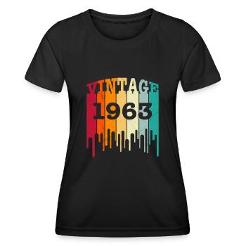 60. Geburtstag 60 Jahre - Frauen Funktions-T-Shirt - Schwarz - Vorne - AI Model Female 172 light (172cm)
