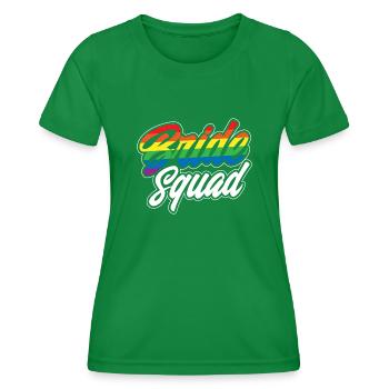Bride Squad - Women's Functional T-Shirt - kelly green - Front - AI Model Female 172 dark (172cm)