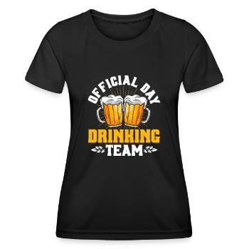Official Day Drinking Team - Women's Functional T-Shirt - black - Front - AI Model Female 172 light (172cm)