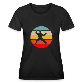 Martial Arts Retro - Women's Functional T-Shirt - black - Front - AI Model Female 172 light (172cm)
