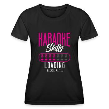 Karaoke Singer Karaoke Skills - Frauen Funktions-T-Shirt - Schwarz - Vorne - AI Model Female 172 light (172cm)
