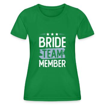 Équipe de la mariée - T-shirt sport Femme - vert - Devant - AI Model Female 172 dark (172cm)