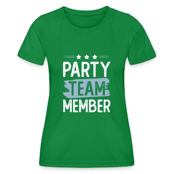 Équipe de fête - T-shirt sport Femme - vert - Devant - AI Model Female 172 dark (172cm)