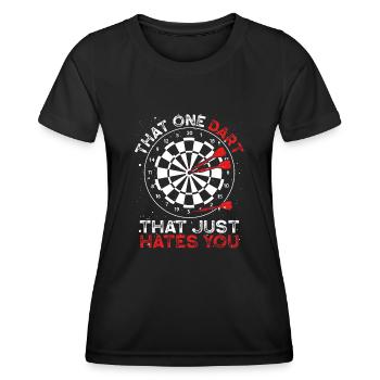 An arrow hates you - Women's Functional T-Shirt - black - Front - AI Model Female 172 light (172cm)