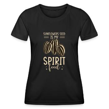 Tournesol - T-shirt sport Femme - noir - Devant - AI Model Female 172 light (172cm)