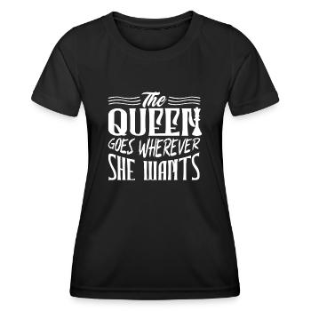 Schach, Schachspieler, Schachzitat - Frauen Funktions-T-Shirt - Schwarz - Vorne - AI Model Female 172 light (172cm)