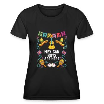 Mexican Boys Are Here Mexico Pride Country - Women's Functional T-Shirt - black - Front - AI Model Female 172 light (172cm)