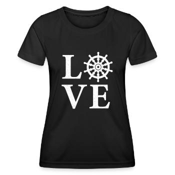 Navigation maritime - T-shirt sport Femme - noir - Devant - AI Model Female 172 light (172cm)