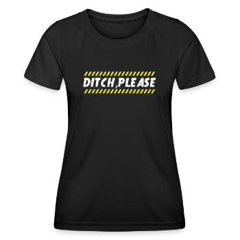 Baggerfahrer, Grabe Sachen Aus - Frauen Funktions-T-Shirt - Schwarz - Vorne - AI Model Female 172 light (172cm)