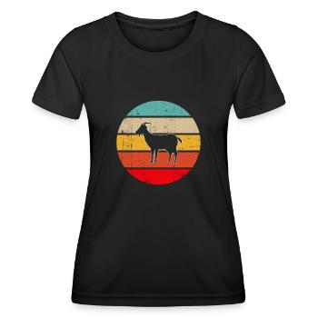 Goat Retro - Women's Functional T-Shirt - black - Front - AI Model Female 172 light (172cm)
