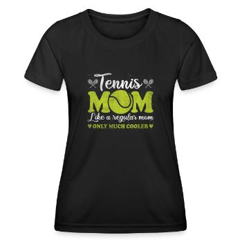 Cool Tennis Mom Tennis Player Mother - Women's Functional T-Shirt - black - Front - AI Model Female 172 light (172cm)