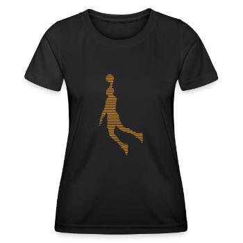 Basket-ball - T-shirt sport Femme - noir - Devant - AI Model Female 172 light (172cm)