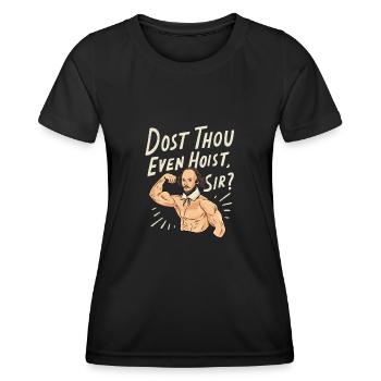William Shakespeare quote - Women's Functional T-Shirt - black - Front - AI Model Female 172 light (172cm)