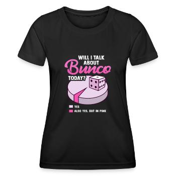 Bunco - Women's Functional T-Shirt - black - Front - AI Model Female 172 light (172cm)