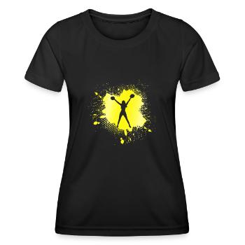 cheerleading - T-shirt sport Femme - noir - Devant - AI Model Female 172 light (172cm)