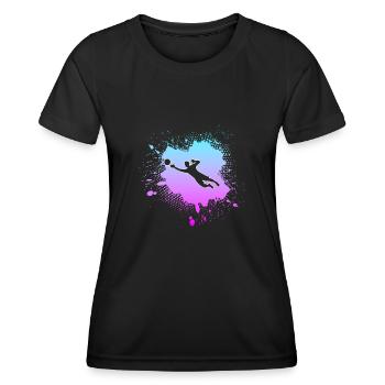 Gardien - T-shirt sport Femme - noir - Devant - AI Model Female 172 light (172cm)