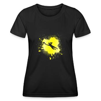 Gardien - T-shirt sport Femme - noir - Devant - AI Model Female 172 light (172cm)