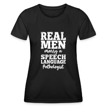 Speech Therapist Therapy Assistant - Frauen Funktions-T-Shirt - Schwarz - Vorne - AI Model Female 172 light (172cm)