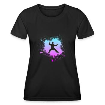 Arts martiaux - T-shirt sport Femme - noir - Devant - AI Model Female 172 light (172cm)