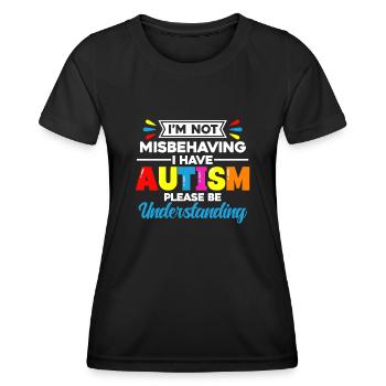 Autism - Women's Functional T-Shirt - black - Front - AI Model Female 172 light (172cm)
