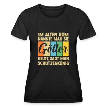 Schützenverein Schützenfest Schützenkönig - Frauen Funktions-T-Shirt - Schwarz - Vorne - AI Model Female 172 light (172cm)