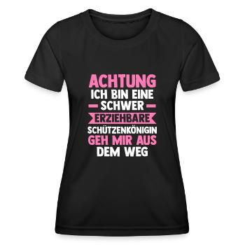 Schützenverein Schützenfest Schützenkönig - Frauen Funktions-T-Shirt - Schwarz - Vorne - AI Model Female 172 light (172cm)