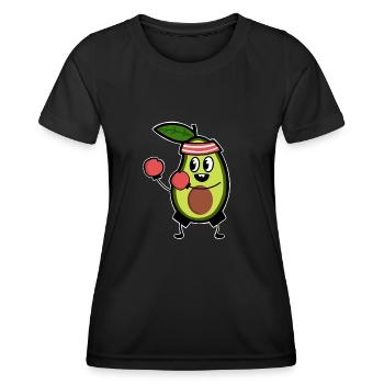 Avocado Boxer Boxen - Frauen Funktions-T-Shirt - Schwarz - Vorne - AI Model Female 172 light (172cm)