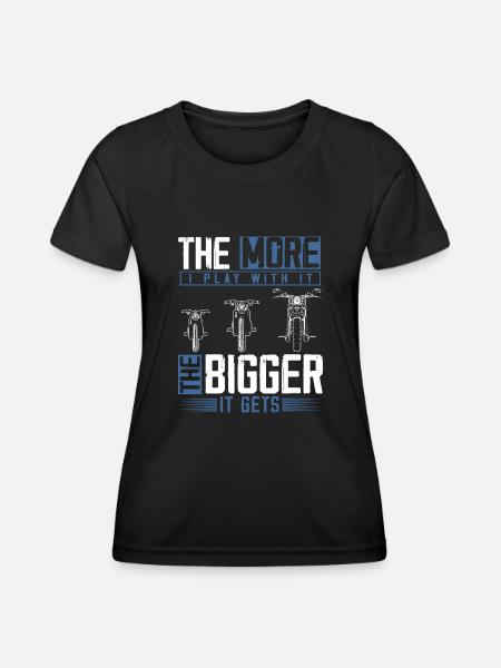 Motorcycle lovers, motorcycles, motorcycles - Women's Functional T-Shirt - black